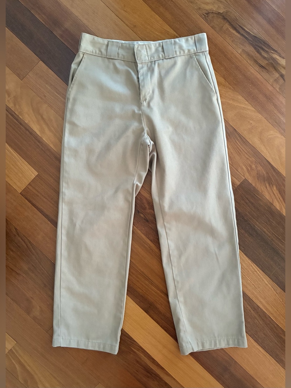 DICKIES Work Pants Straight Leg Beige Size 4